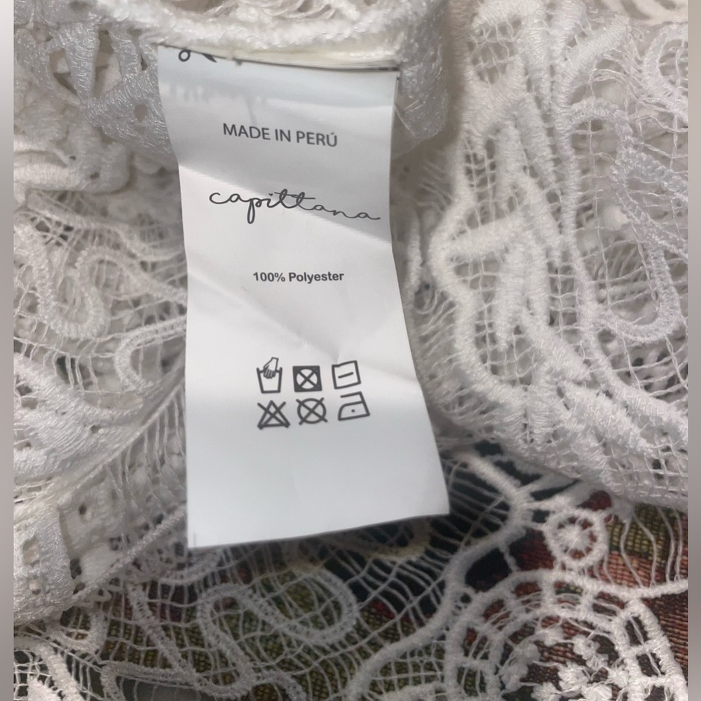 New Capittana Margot Bridal Lace Mini Swim Cover-Up Crochet🤍XS/S Limited Edition - Picture 16 of 16